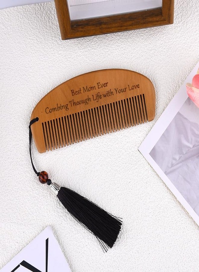 Kefley I Love You Gifts for Mom from Daughter Son Best Mom Ever Appreciation Gifts for Women Engraved Hair Comb for Mother Mommy Mama Moms Gifts for Birthday Christmas Moms Day Stepmother Bonus Mom’s Gift - Image 5